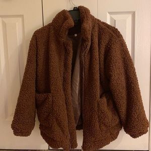 SHEIN teddy bear coat